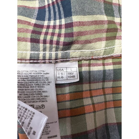 Brooks Brothers 346 The Original Polo Shirt Short Sleeve Button Down Shirt Sz L - Picture 9 of 11